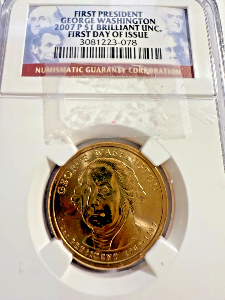 George Washington 2007 P Dollar Gold Coin First President Rare NGC Lot#1195 - Image 4 of 4