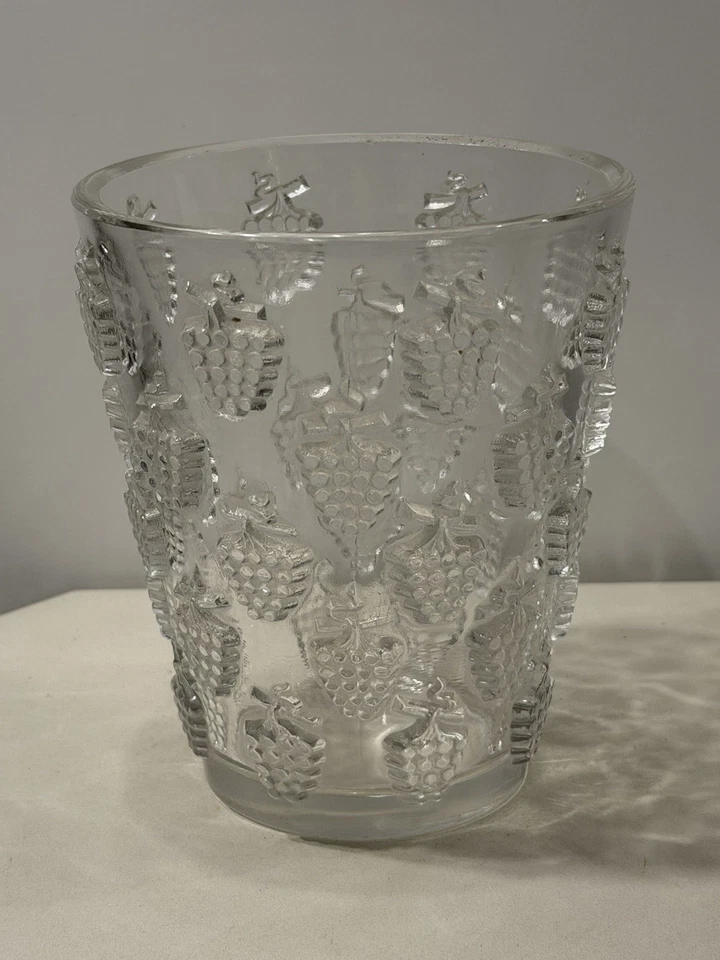 VASE CRISTAL R LALIQUE MODÈLE MALAGA LAVE RAISINS RÉFÉRENCE CATALOGUE LALIQUE - Photo 4/4