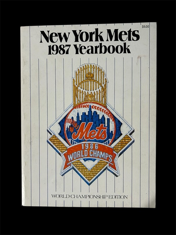1987 NY METS Yearbook Magazine VF 8.0 World Championship Edition