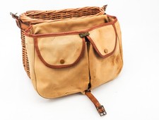 VINTAGE BRADY CONWAY CANVAS AND WICKER CREEL