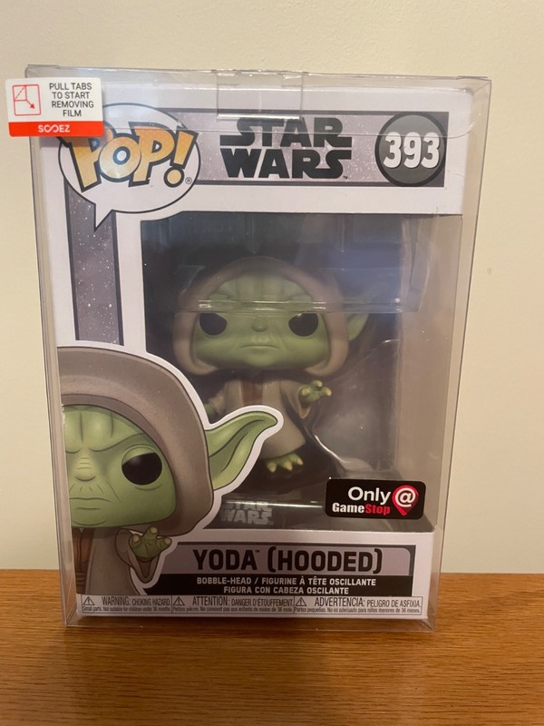 Funko Pop! Vinyl: Star Wars - Yoda (Hooded) - GameStop (GS) (Exclusive) #393