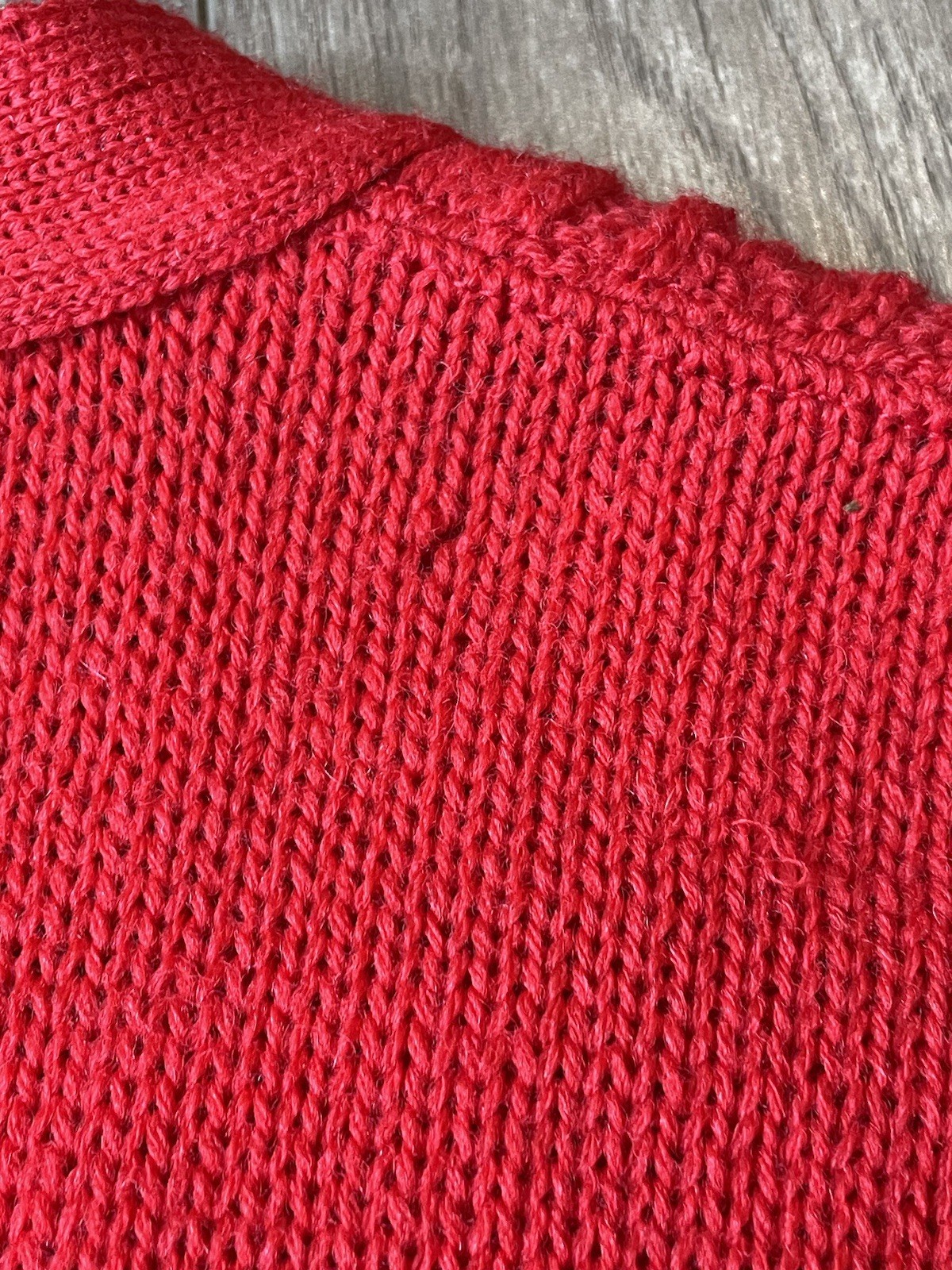 VTG Pendleton 100% Virgin Wool Red Cable Knit Siz… - image 14