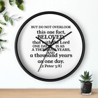 Inspirational Wall Clock with Scripture - Faith Décor, Christian Gift, 2 Peter 3