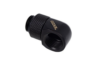 Alphacool Eiszapfen L-Verbinder drehbar G1/4 AG auf G1/4 IG - Deep Black
