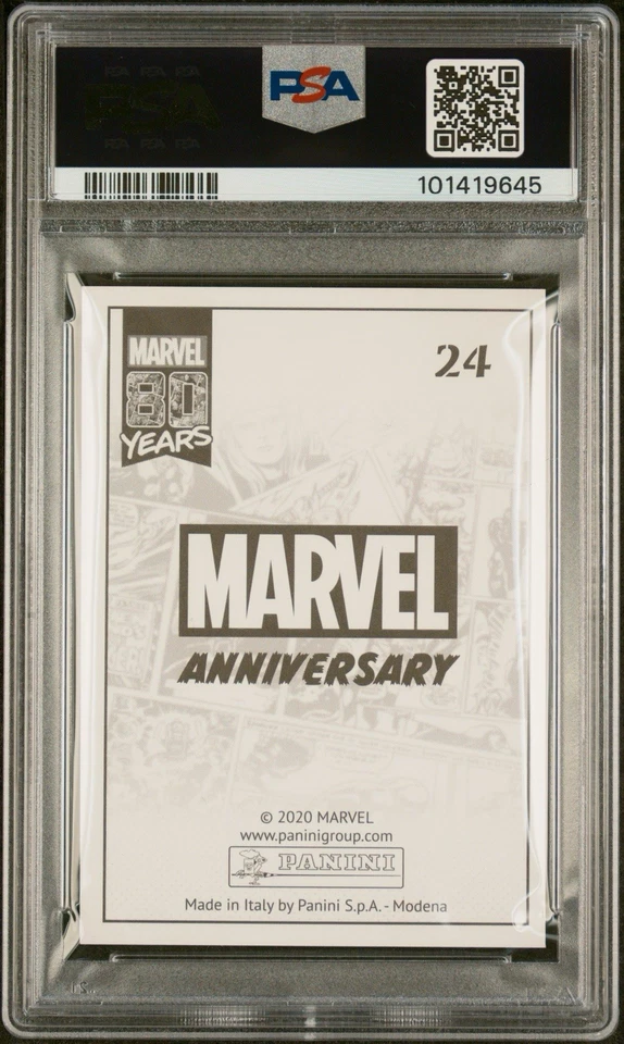 2020 Marvel 80 Years Anniversary Stickers Italy Tales to Astonish #1 #24 PSA 10 - Image 2 of 3
