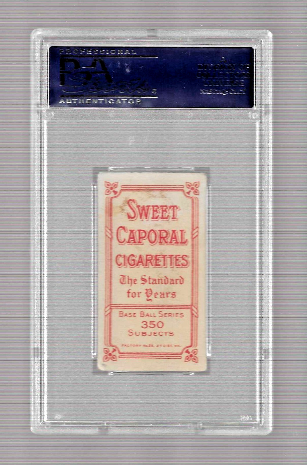 1909 T206 SWEET CAPORAL 350 TOBACCO BASEBALL CARD PSA 4 MOOSE GRIMSHAW TORONTO view 4