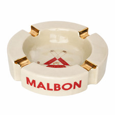 NEW MALBON HOTEL ASHTRAY EDIE PARKER COLLECTIBLE GOLF CERAMIC HEAVY SOLDOUT