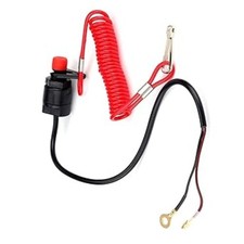 Kill Switch, Outboard Engine Stop Switch with Tether Lanyard Cord, Universal