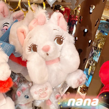 Authentic HK Disney 2026 The Aristocats Marie Cat Cute Plush Keychain Gift