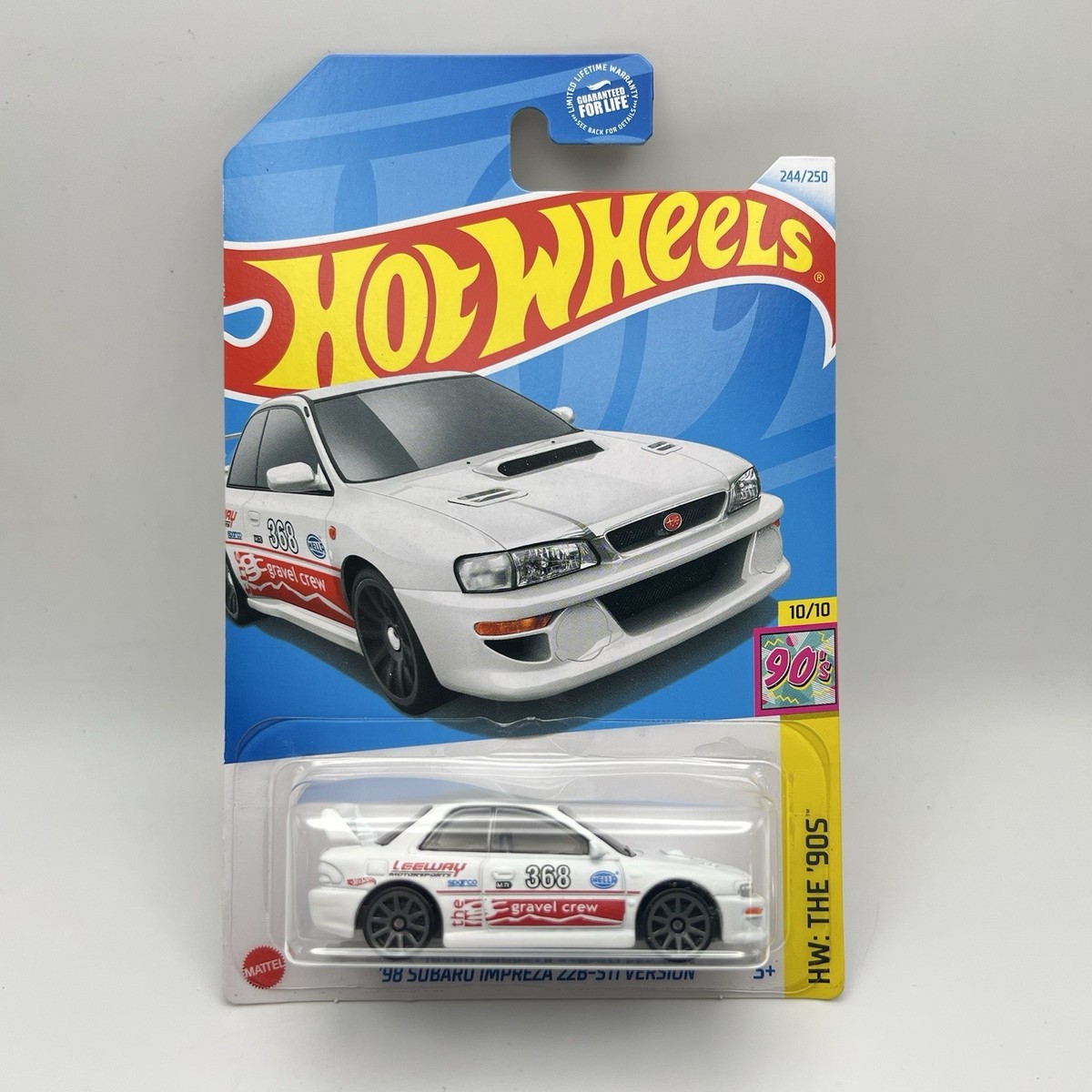 Hot Wheels '98 Subaru Impreza 22B-STi Version White HW: The '90s