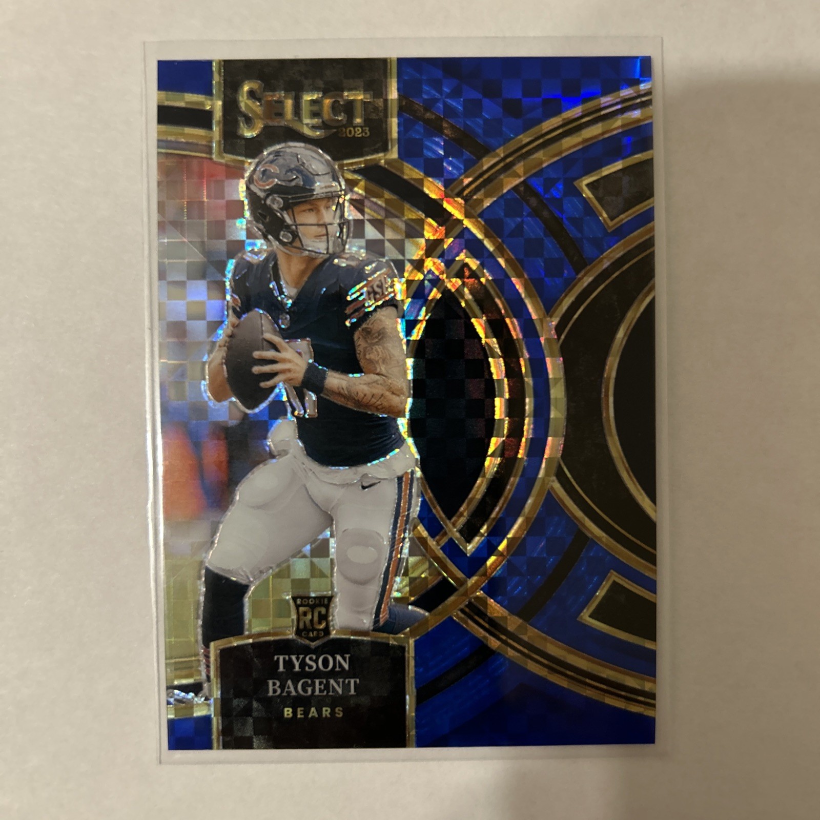 2023 Panini Select - Premier Level Tyson Bagent #123 Blue Prizm /149 (RC)