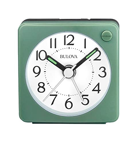 Ultra Small Silent Travel Alarm Clock with Snooze and Light B1874