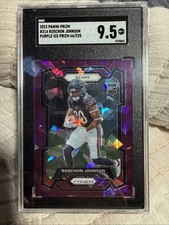 2023 Prizm Roschon Johnson RC Purple Ice /225 SGC 9.5
