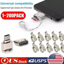 TypeC To Micro SD TF Card Reader OTG USB Adapter Converter For Phone Lot