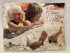 Canon T70 Original Manual Instruction Booklet English Edition