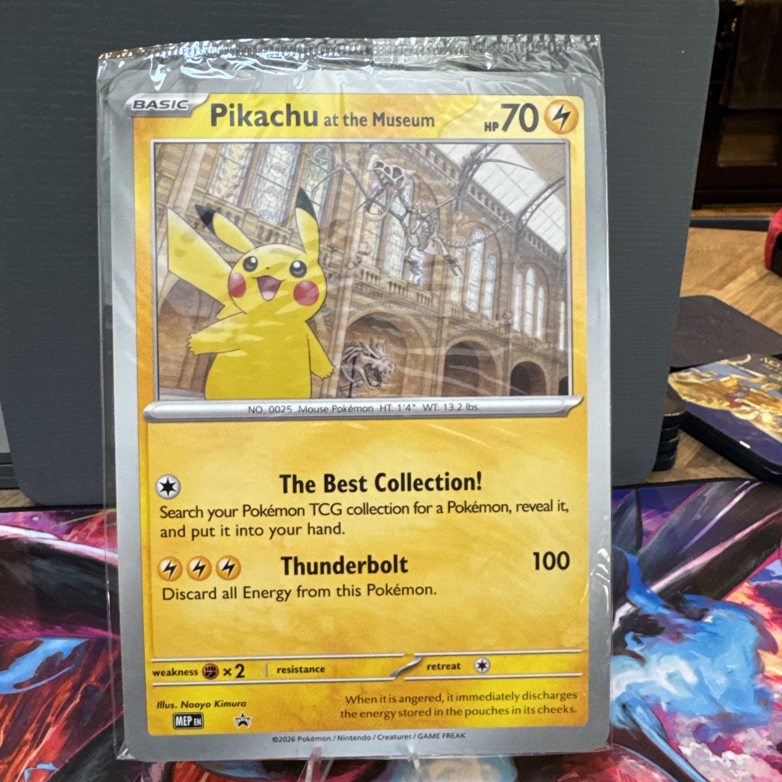 Pikachu At The Museum Jumbo Promo Card Pokemon Card Sealed