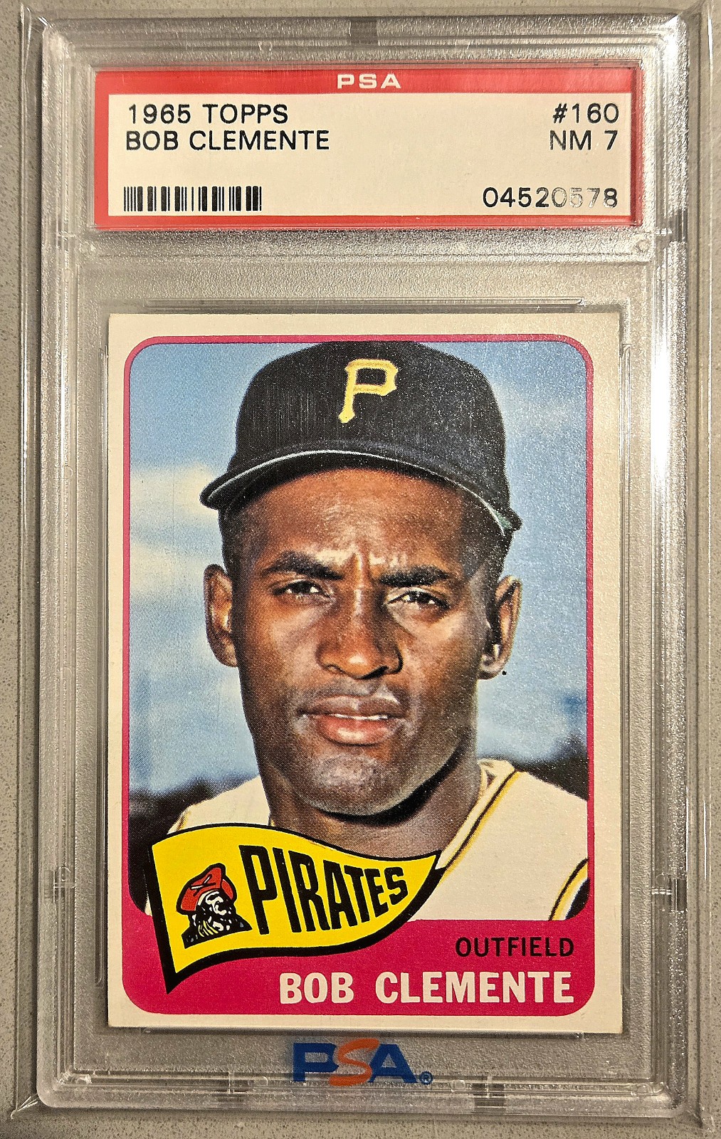 1965 Topps Roberto Clemente #160 PSA 7