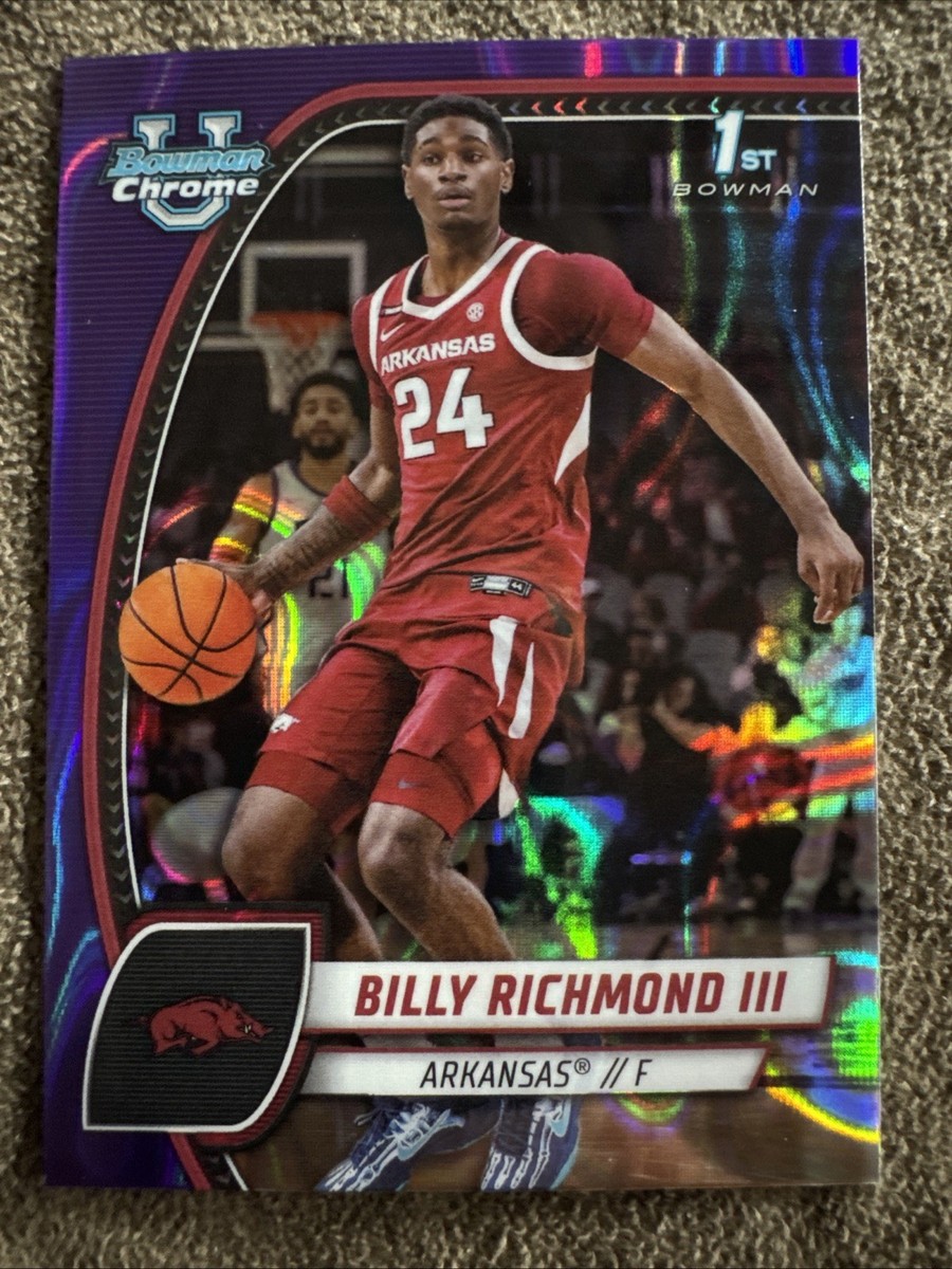 Billy Richmond III 2024-25 Bowman Chrome U 1st Purple Lava