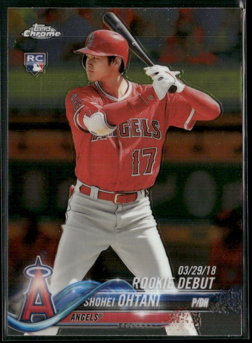 2018 Topps Chrome Update Shohei Ohtani RC Rookie Debut #HMT32 Angels