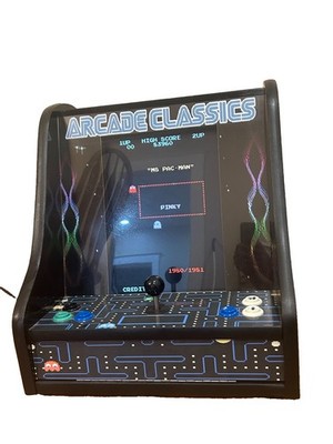 Arcade Classics Countertop Arcade Machine 60 Games Pac-Man Galaga Space Invaders