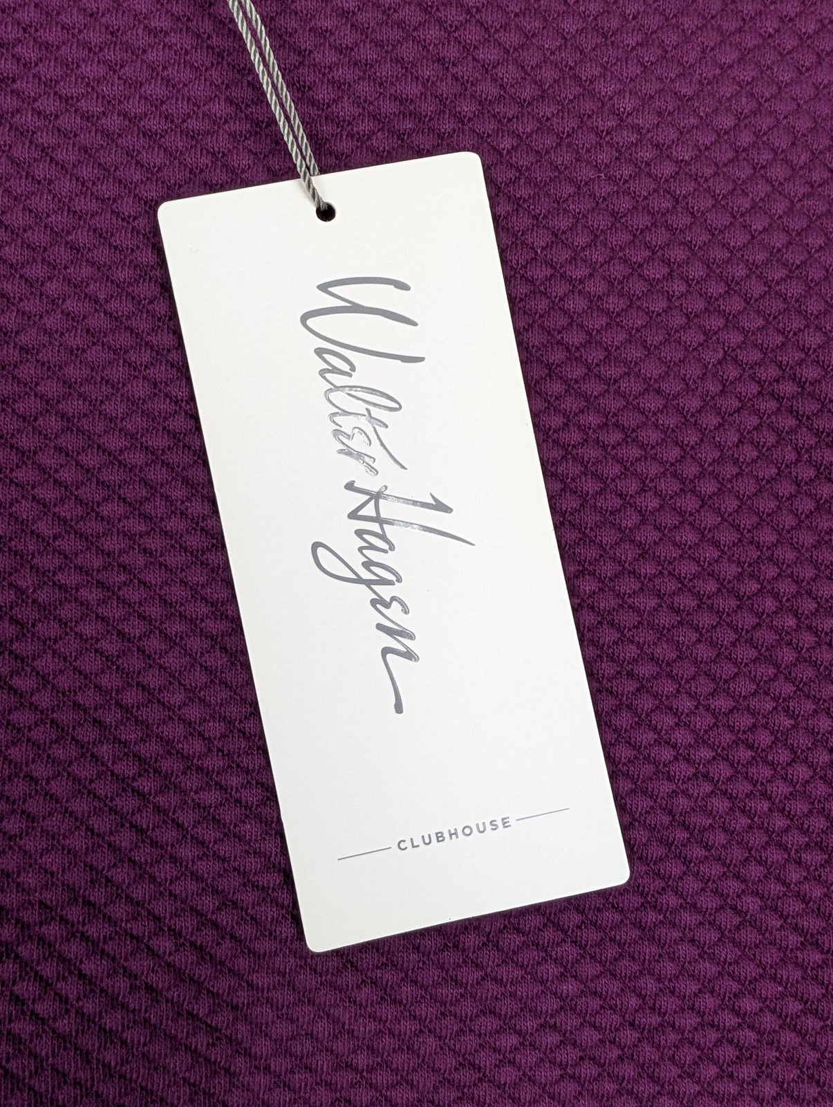 Walter Hagen Pullover Mens Small Beet Purple Clubhouse Quarter Zip Golf Thermal thumbnail 4