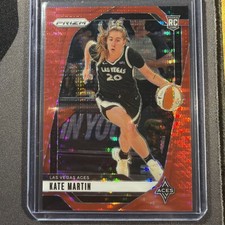 Kate Martin RC 2024 Panini WNBA Rookie Red Pulsar Prizm /299 Las Vegas Aces #126