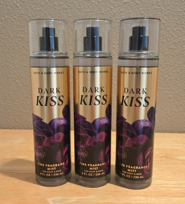 Bath & and Body Works Dark Kiss Fine Fragrance Mist - 3 pc