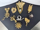 10 Piece Vintage Costume Jewelry Bundle Silver Tone Gold Tone — photo 2