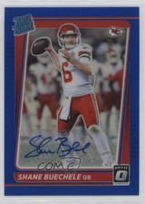2021 Panini Donruss Optic Rated Rookie Blue Prizm 21/99 Shane Buechele Auto uk2