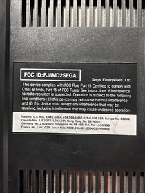 Sega Genesis Model 2 Black System Console Only MK-1631 For Parts Or Repairs