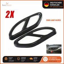2X Für BENZ W205 W213 W212 W246 W176 Schwarz Auspuffblende Auspuff Abdeckung
