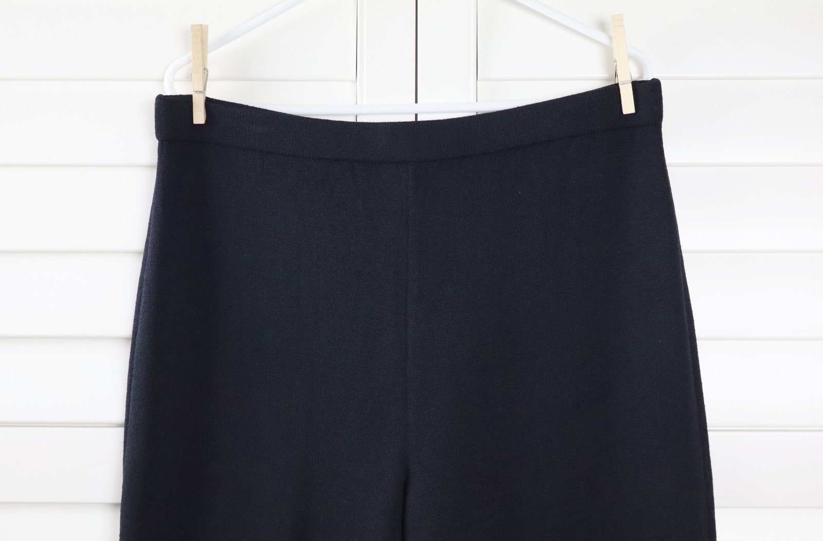 ST. JOHN COLLECTION $395 Solid Black Wool Santana… - image 2