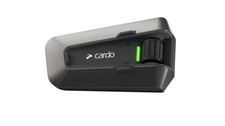 Cardo PACKTALK Edge Motorcycle Bluetooth Communication Single Pack, Black