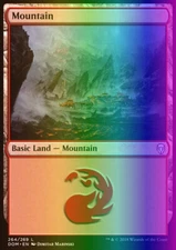 MTG Magic the Gathering Mountain (264/296) Dominaria MP FOIL