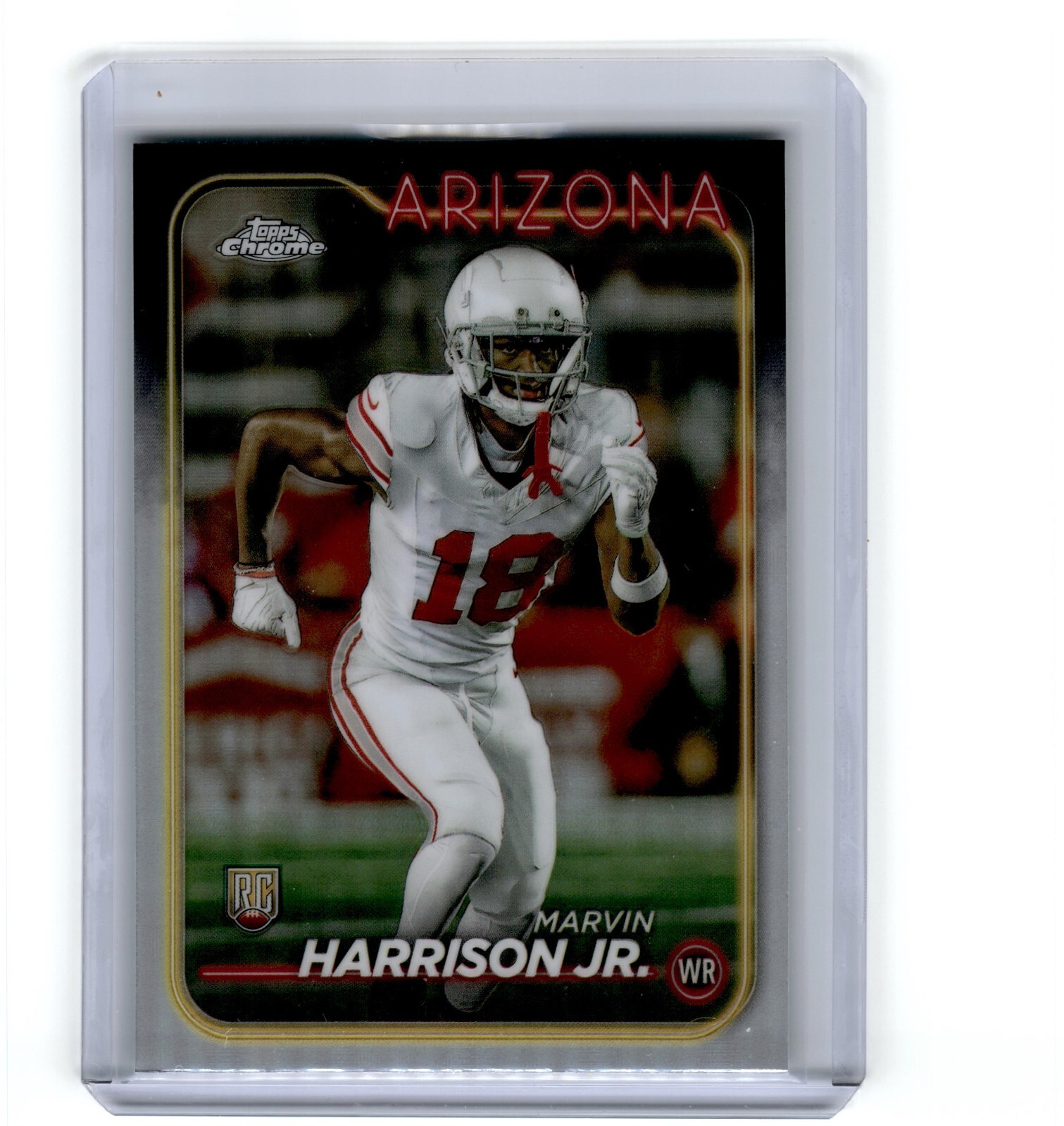 2024 Topps Chrome Marvin Harrison Jr Base Rookie RC Arizona Cardinals #204