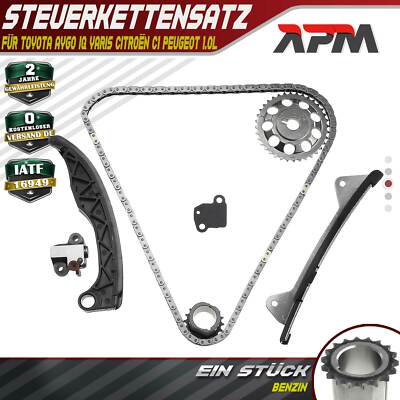 Steuerkettensatz für Toyota Aygo IQ Yaris Citroën C1 Peugeot 107 Daihatsu 1.0L