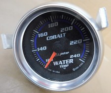 Auto Meter 6155 Cobalt Water Temp 100-240 Degree 2 116 Dia Analog Elect