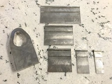 AUTO BODY WELD AND PULL CLAMP COMPLETE 5 PIECE SET VERY HI QUALITY CHROME PLATED