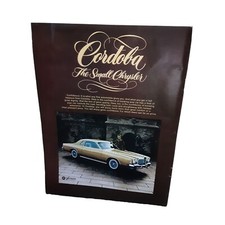 1976 Chrysler Cordoba Car Vintage Print Ad 70s Original 1976 Chrysler Cordoba Car Vintage Print Ad 70s Original