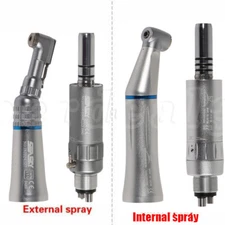 Dental Low Speed Air Motor 4Hole /Contra Angle Handpiece Inner/External Spray ds