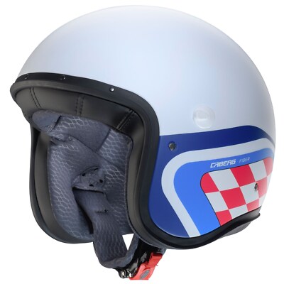 Caberg Freeride X Daytona Motorcycle Helmet (Matte White/Blue/Red) Size: M (57)