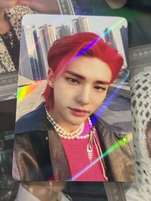RED HAIR-Stray kids Hyunjin ODDINARY Official Photocard Store