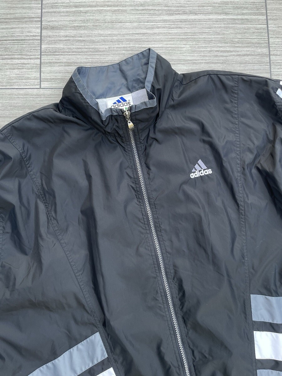 VINTAGE Adidas 90s Men's Full Zip Jacket Size XL Windbreaker