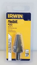 Broca paso a paso Irwin 10220 #20 Unibit, 9/16" - 1", Speed Point HSS EE. UU. NUEVA