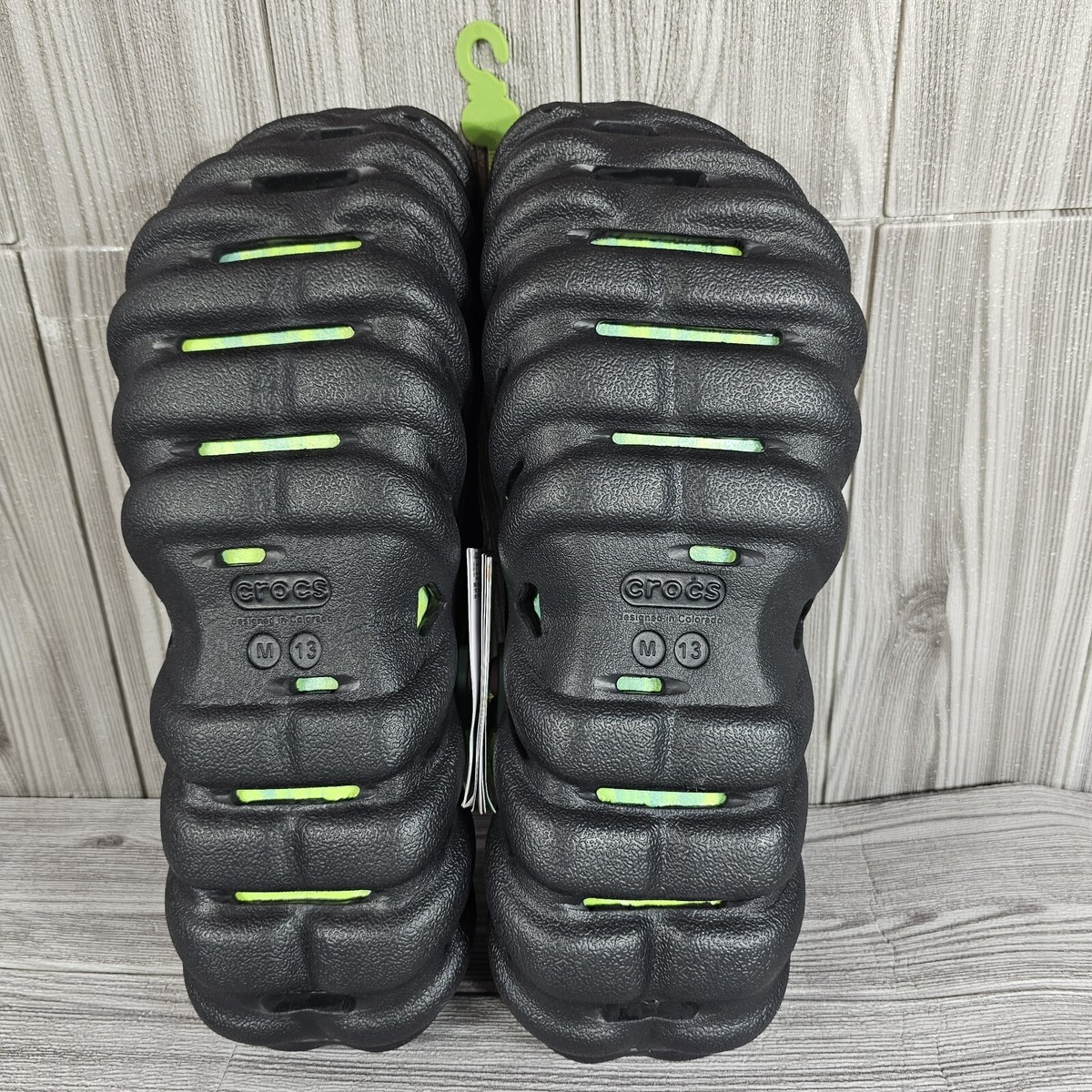 Crocs Men's Echo Clog Shoes Spring Break Edition Black