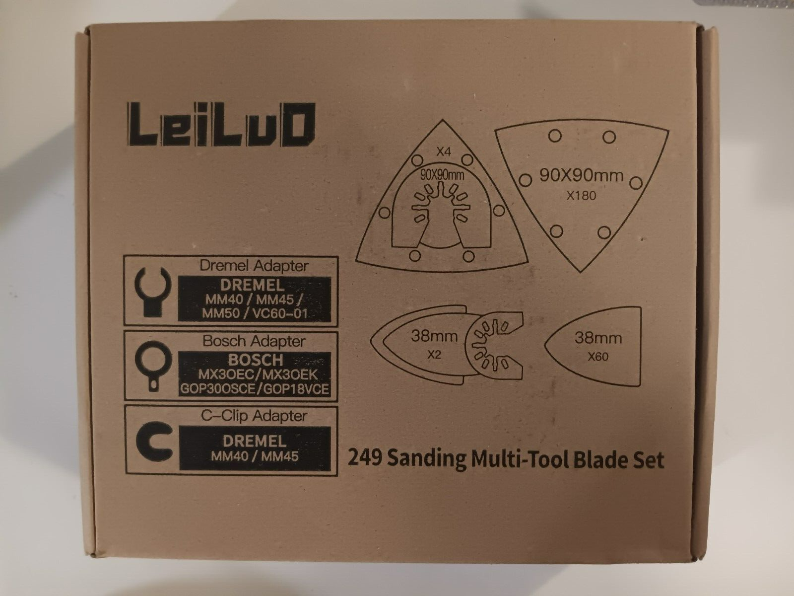 Leilud 249 Sanding Multi-Tool Blade Set