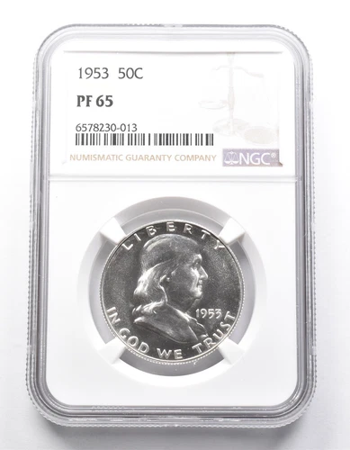 PF65 1953 Franklin Half Dollar NGC *0012