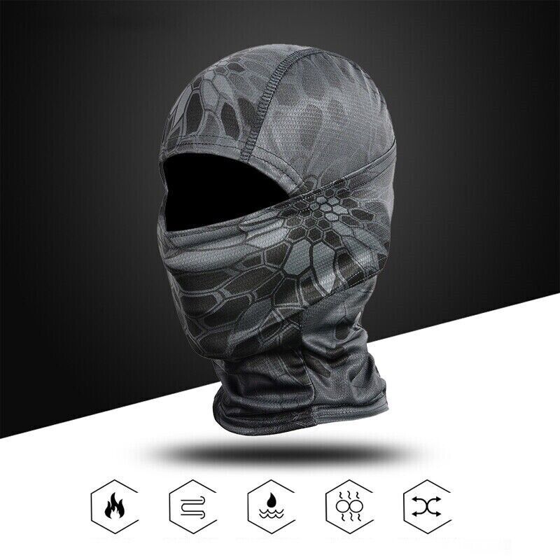 Passamontagna Con Teschio Maschera Da Uomo Berretto Da Ciclismo Snowboard Sci Copri Viso Moto Cappello Da Bicicletta Bandana Sciarpa Scaldacollo Traspirante Antivento - Foto 9