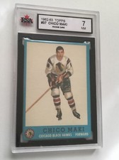 1962 Chico Maki Black Hawks Hockey legend rare graded rookie card 