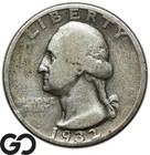 1932-S Washington Quarter, Popular Key Date San Francisco Issue